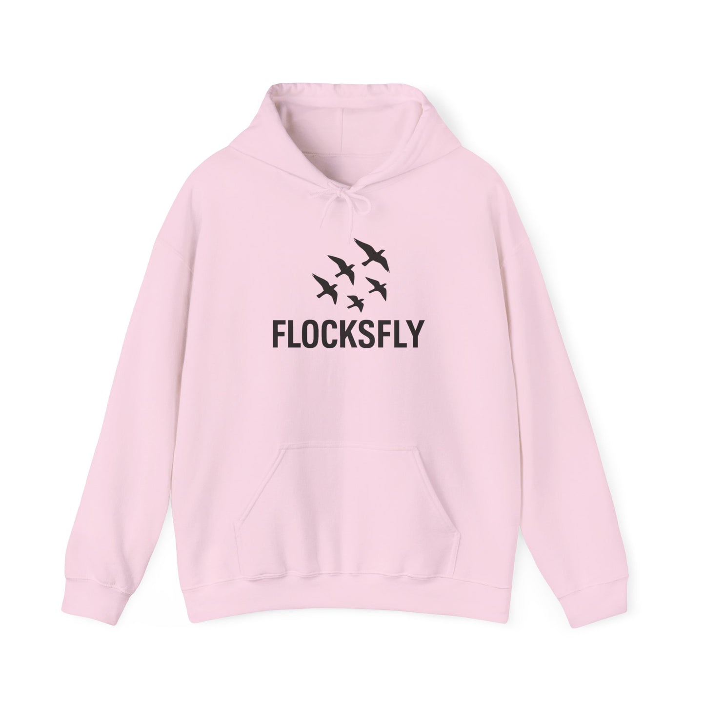 Flocks Fly Unisex Heavy Blend Hoodie - Cozy Bird Migration Sweatshirt