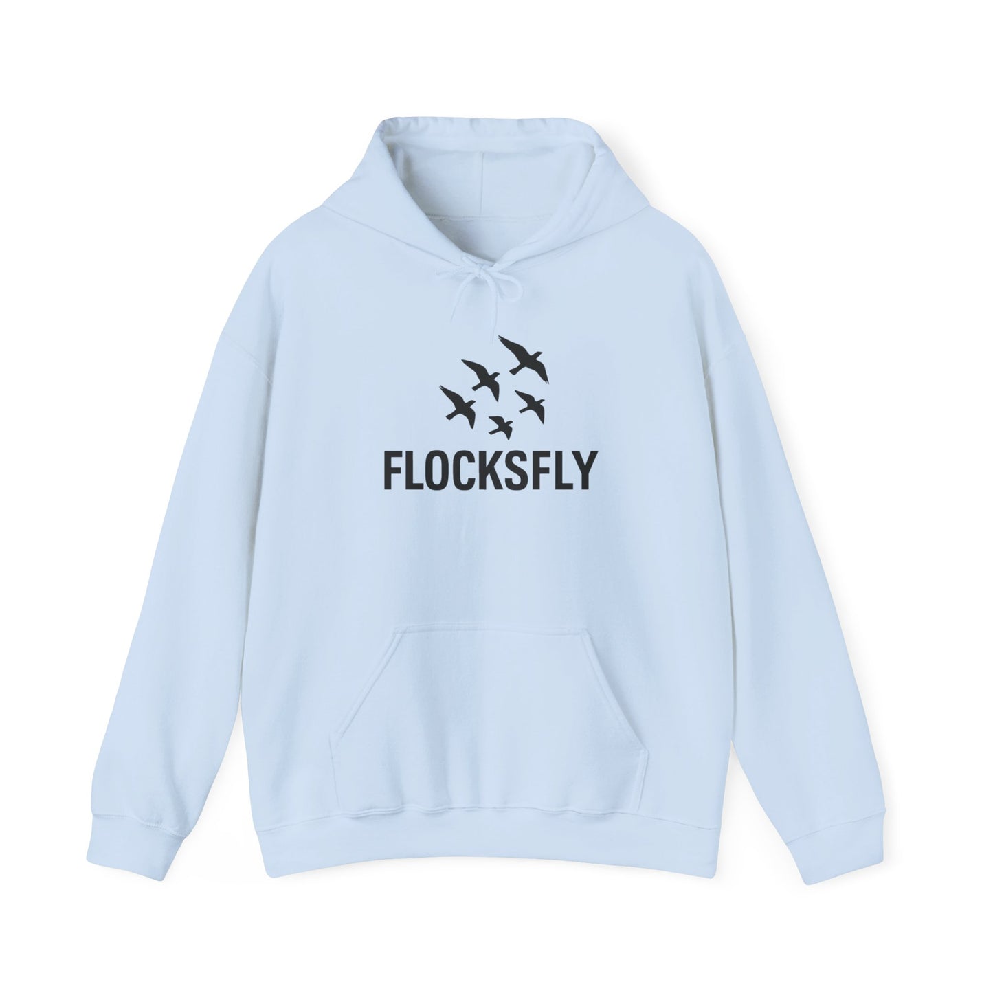 Flocks Fly Unisex Heavy Blend Hoodie - Cozy Bird Migration Sweatshirt