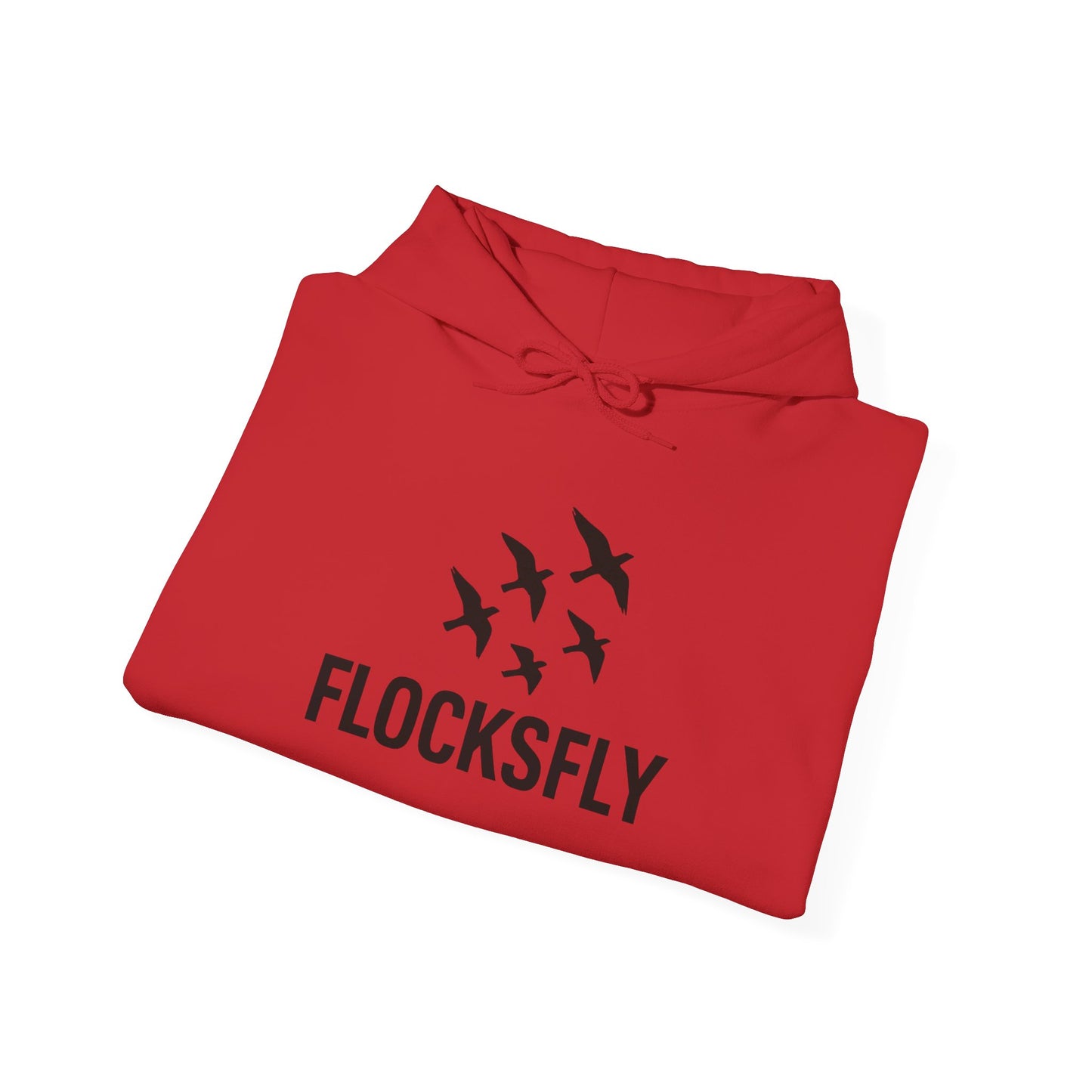Flocks Fly Unisex Heavy Blend Hoodie - Cozy Bird Migration Sweatshirt
