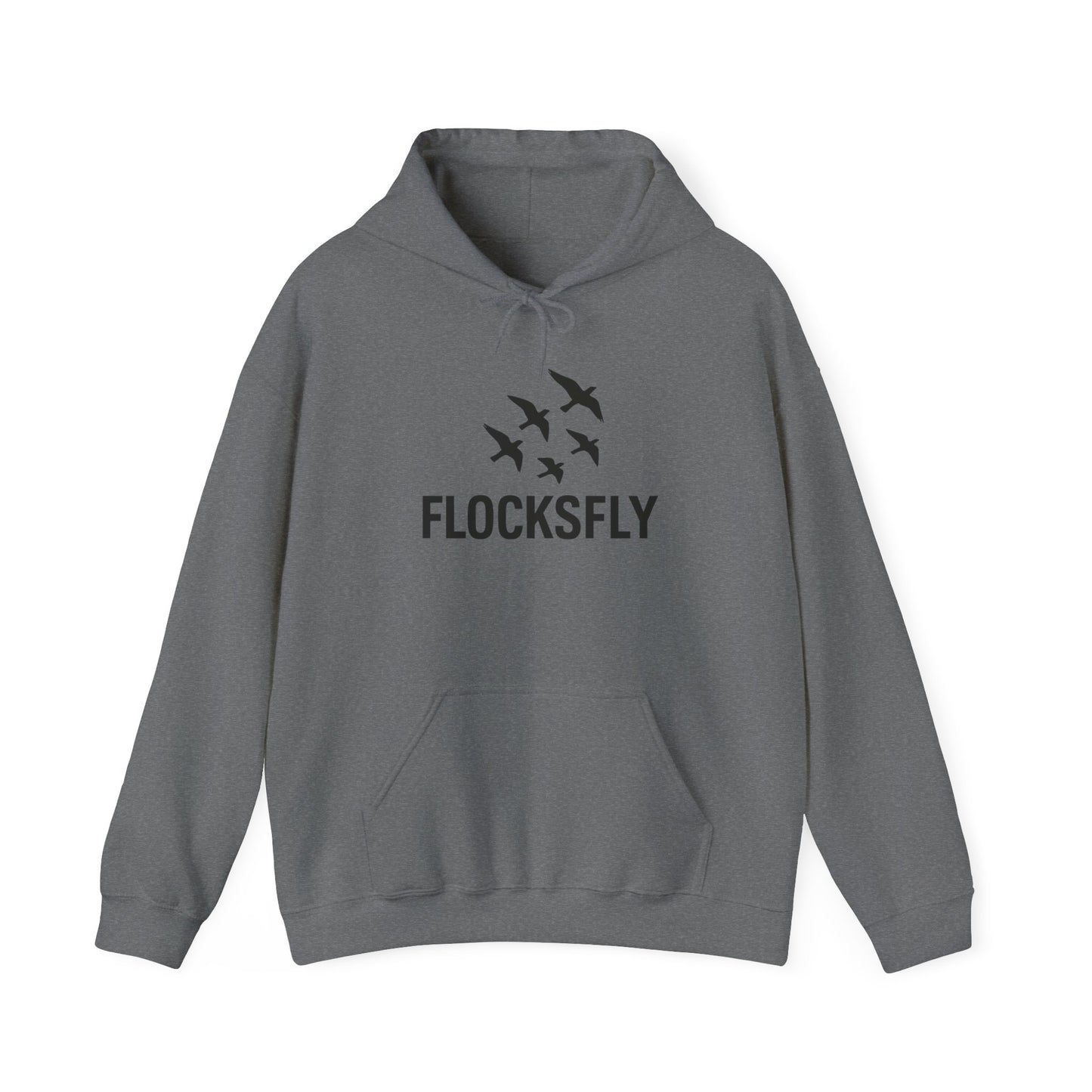 Flocks Fly Unisex Heavy Blend Hoodie - Cozy Bird Migration Sweatshirt