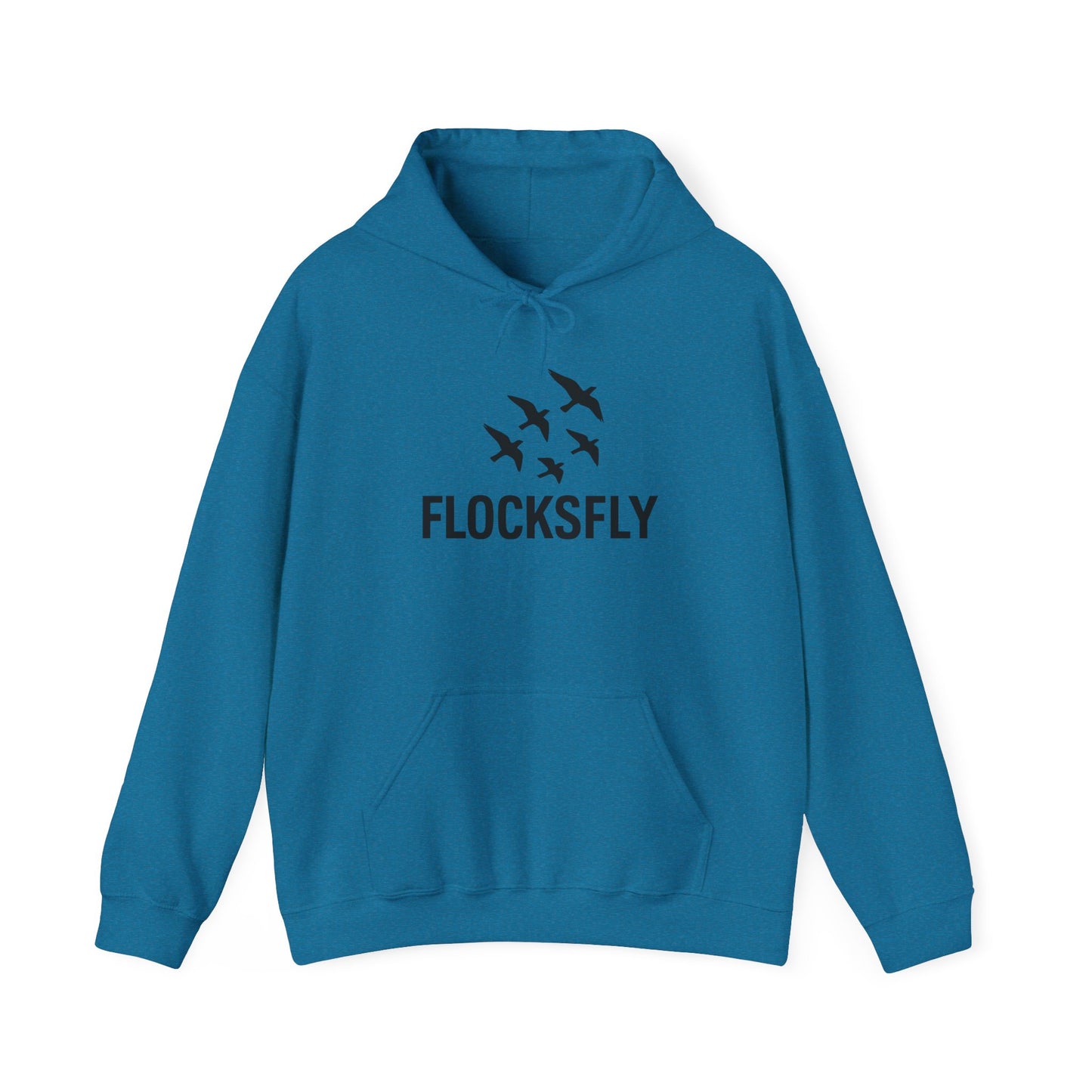 Flocks Fly Unisex Heavy Blend Hoodie - Cozy Bird Migration Sweatshirt