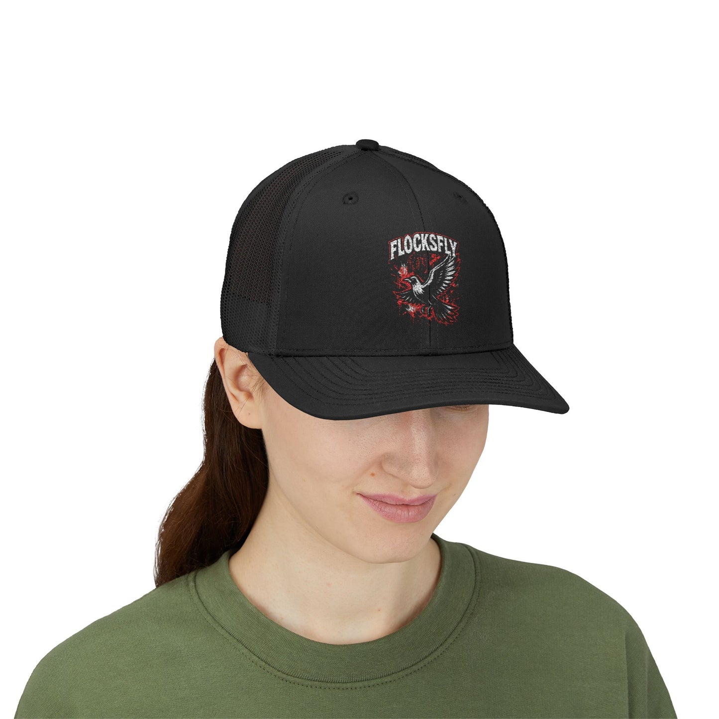 Edgy Flock Style Snapback Trucker Cap - Perfect for Casual Outings, Outdoor Adventures, Festivals, or Gift For Bird Lovers