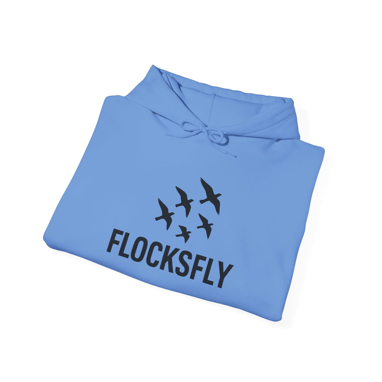 Flocks Fly Unisex Heavy Blend Hoodie - Cozy Bird Migration Sweatshirt