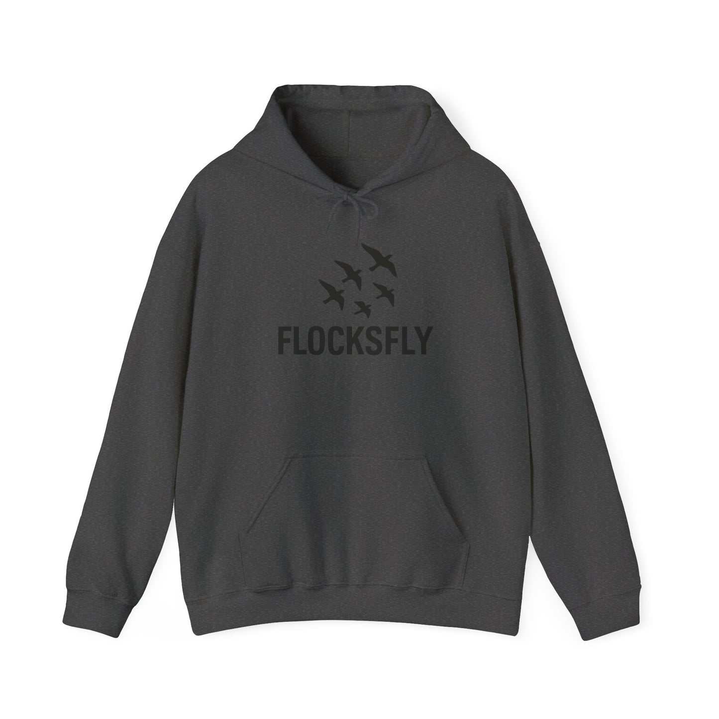 Flocks Fly Unisex Heavy Blend Hoodie - Cozy Bird Migration Sweatshirt