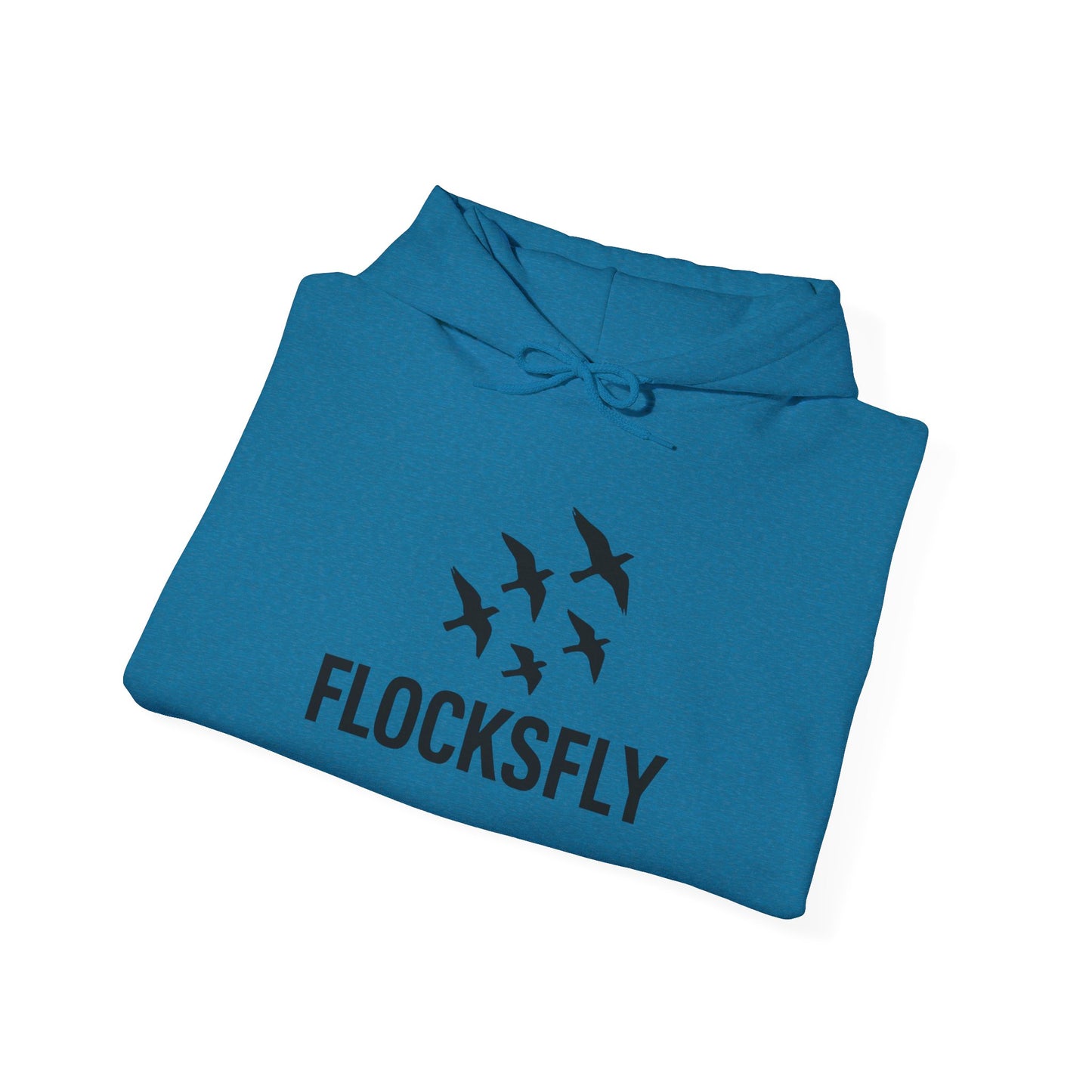 Flocks Fly Unisex Heavy Blend Hoodie - Cozy Bird Migration Sweatshirt