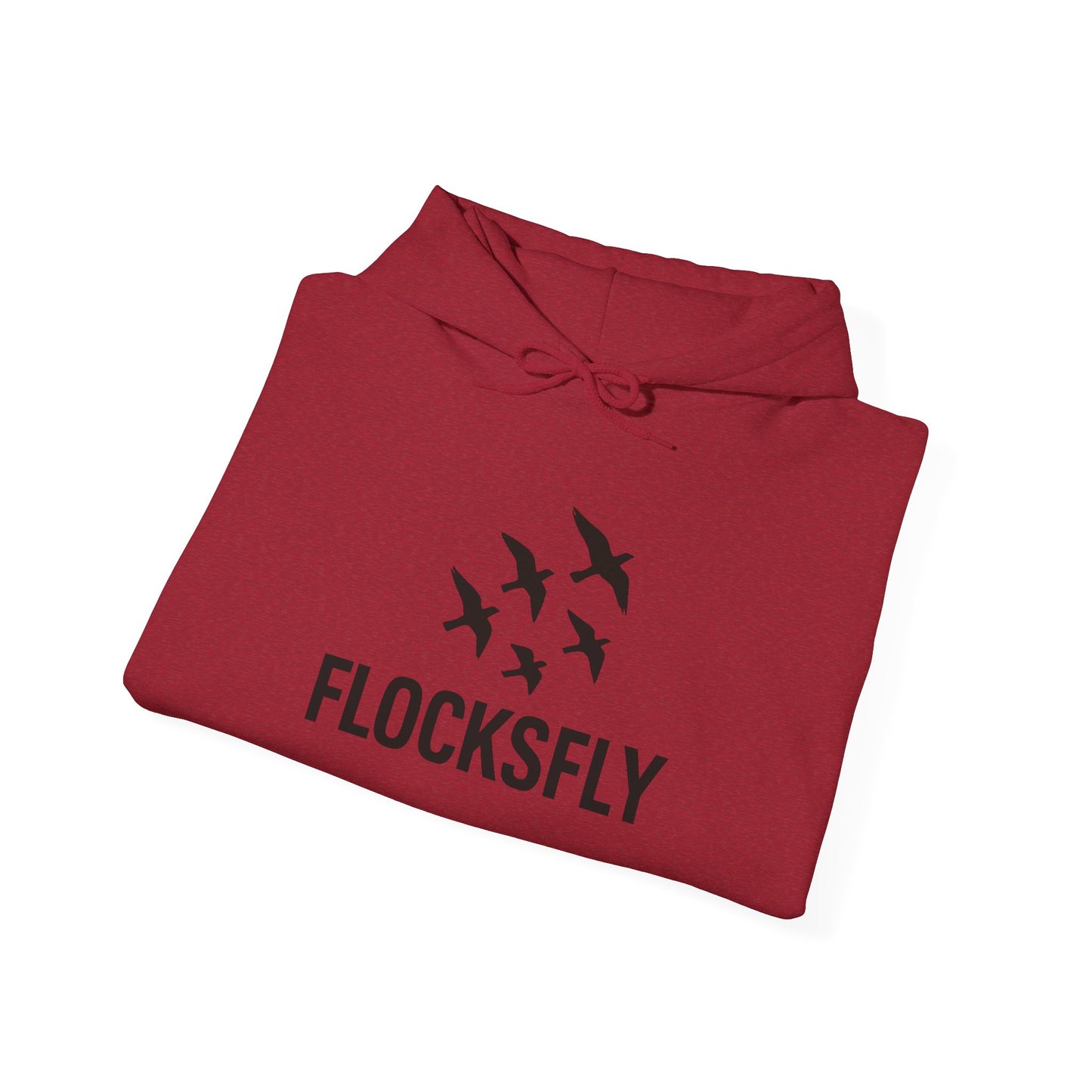 Flocks Fly Unisex Heavy Blend Hoodie - Cozy Bird Migration Sweatshirt