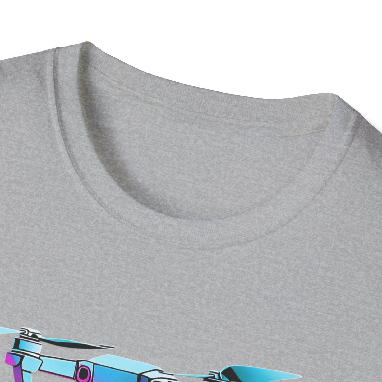 FL Cocksky Unisex Softstyle T-Shirt - Vibrant Drone Design