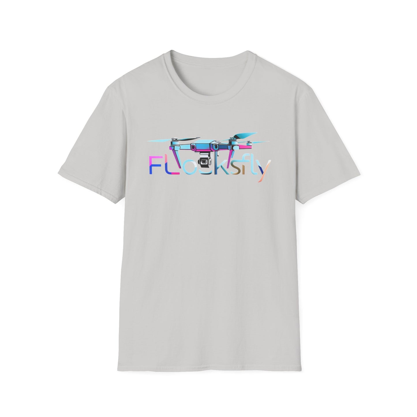 FL Cocksky Unisex Softstyle T-Shirt - Vibrant Drone Design