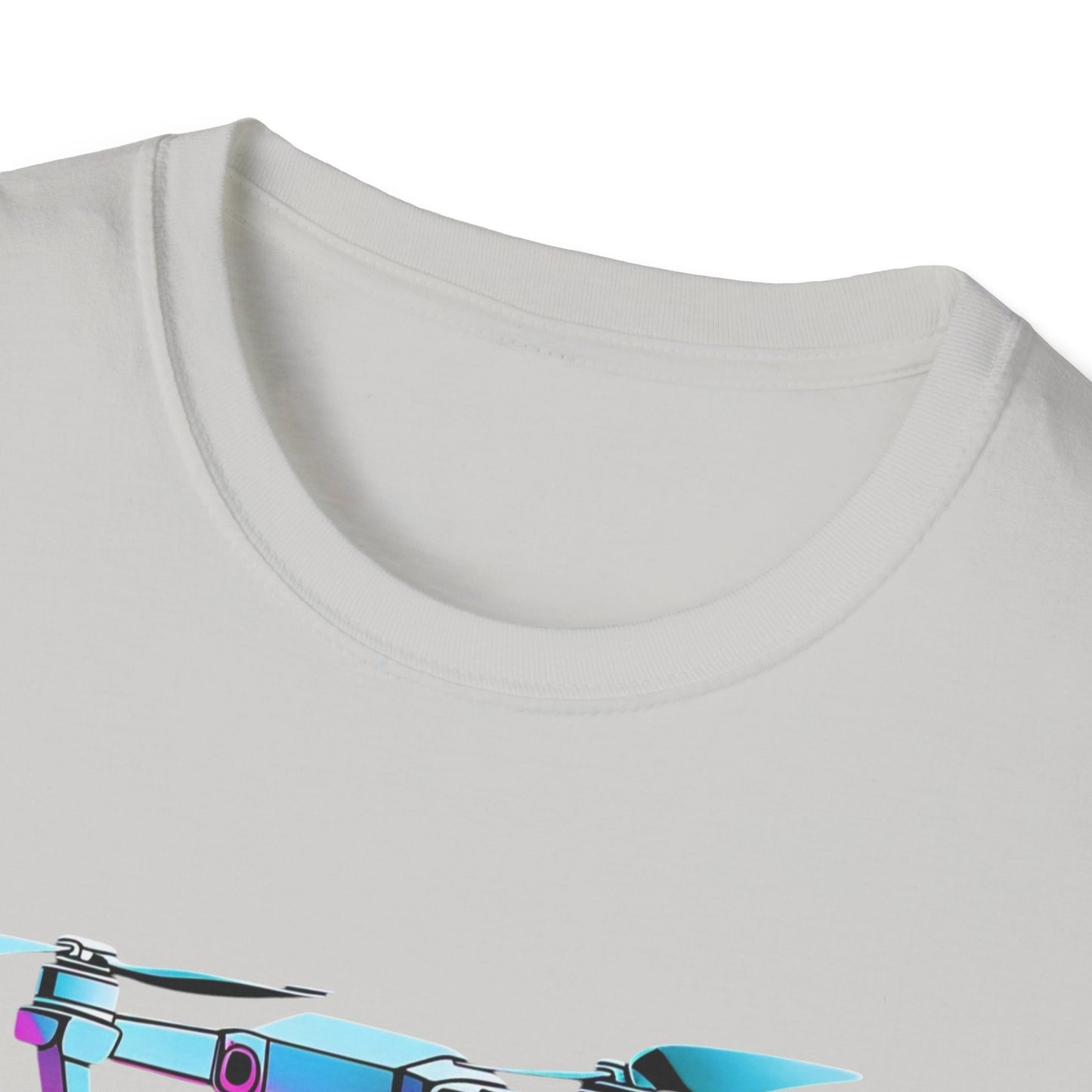 FL Cocksky Unisex Softstyle T-Shirt - Vibrant Drone Design