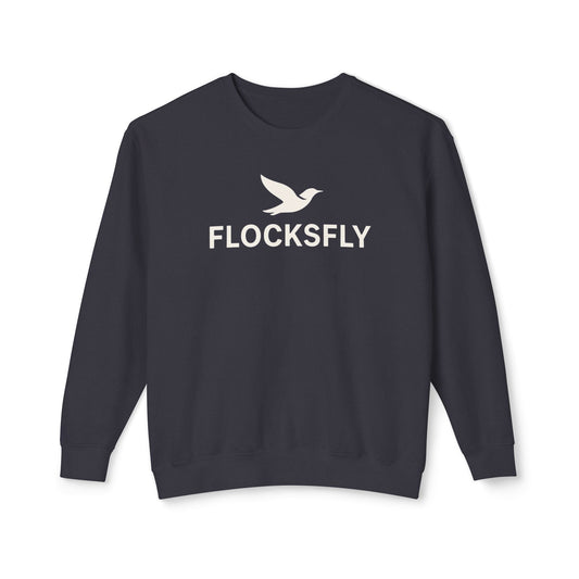 FLOCKSFLY Unisex Lightweight Crewneck Sweatshirt - Cozy and Stylish