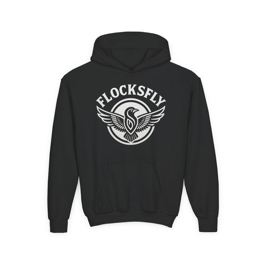 FLOCKSFLY Youth Heavy Blend Hooded Sweatshirt - Trendy and Comfortable Pullover for Young Adventurers
