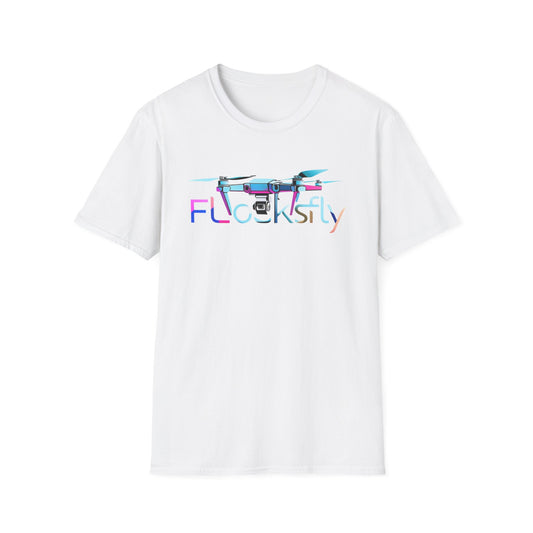 FL Cocksky Unisex Softstyle T-Shirt - Vibrant Drone Design