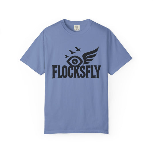 Chic Unisex Garment-Dyed T-Shirt with 'FLOCKSFLY' Design - Casual Style, Gift for Bird Lovers, Nature Enthusiasts, Summer Outfits, [...]
