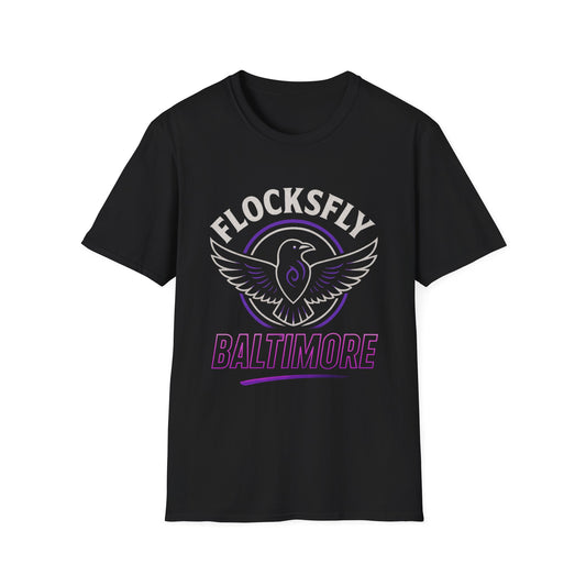 Baltimore FlocksFly T-Shirt, Unisex Graphic Tee, Trendy Casual Wear, Perfect Gift for Sports Fans, Streetwear Style