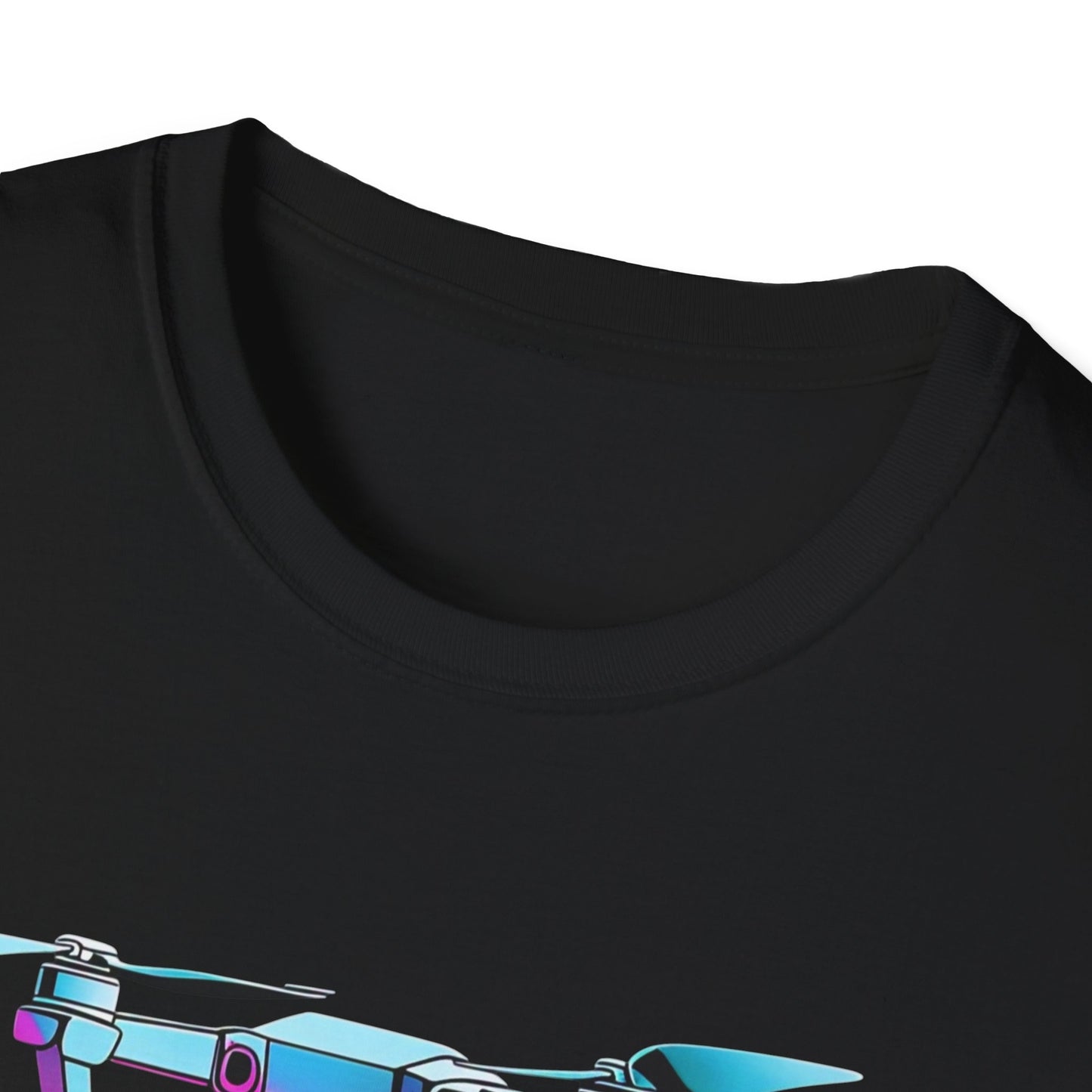 FL Cocksky Unisex Softstyle T-Shirt - Vibrant Drone Design