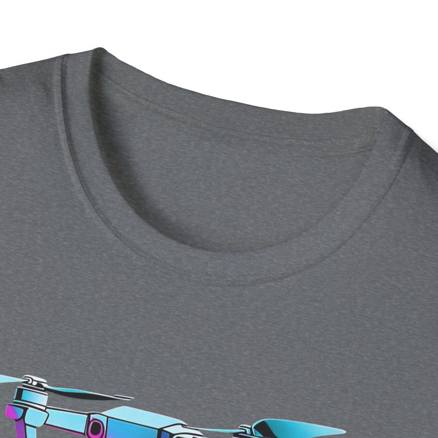 FL Cocksky Unisex Softstyle T-Shirt - Vibrant Drone Design