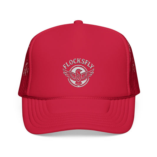 Embroidered Foam Trucker Hat - FLOCKSFLY Design