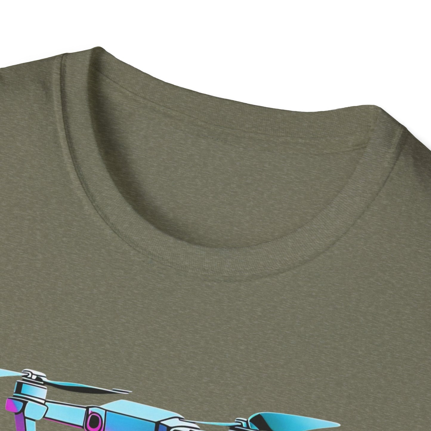 FL Cocksky Unisex Softstyle T-Shirt - Vibrant Drone Design