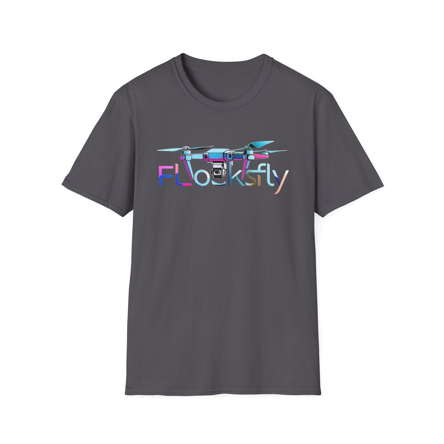 FL Cocksky Unisex Softstyle T-Shirt - Vibrant Drone Design