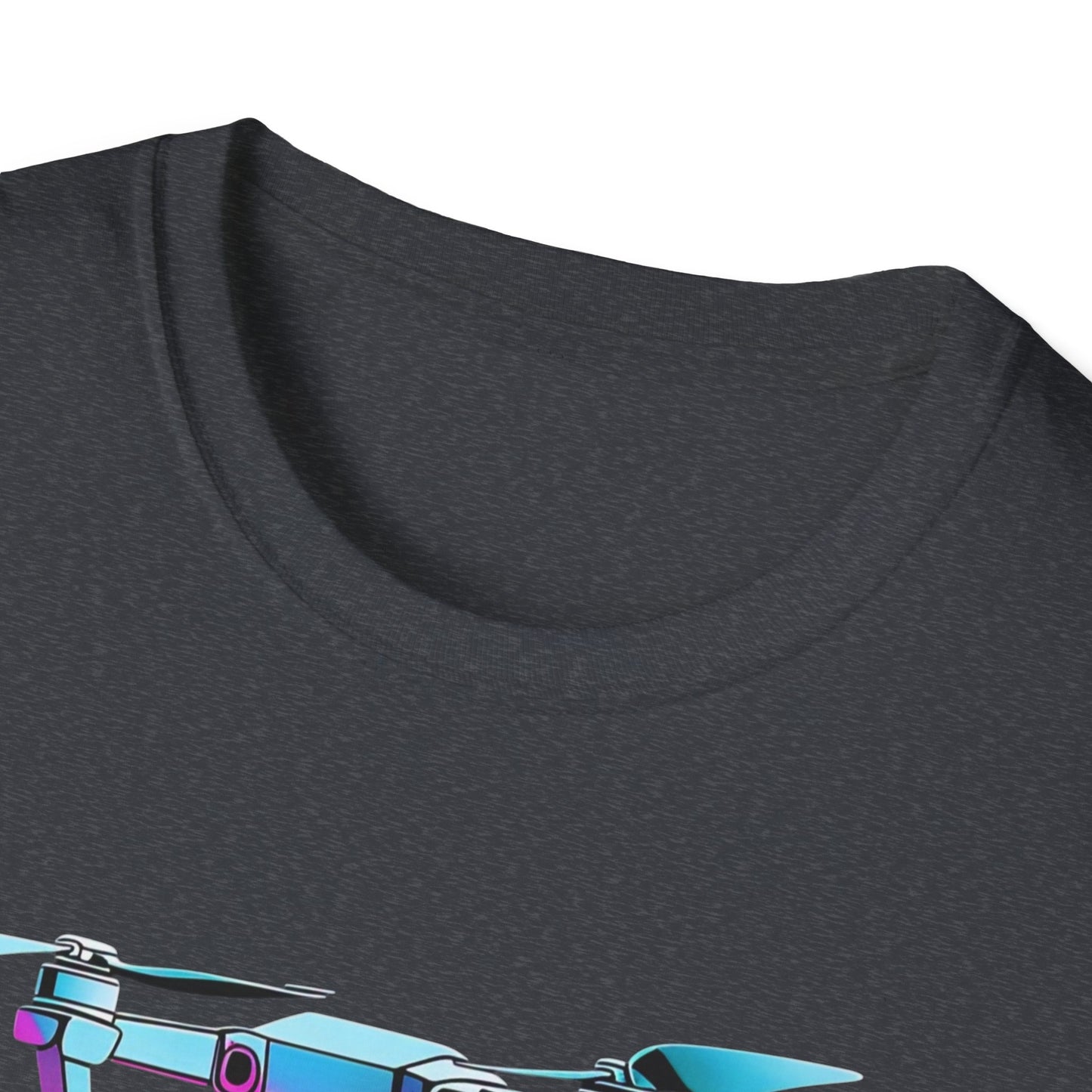 FL Cocksky Unisex Softstyle T-Shirt - Vibrant Drone Design