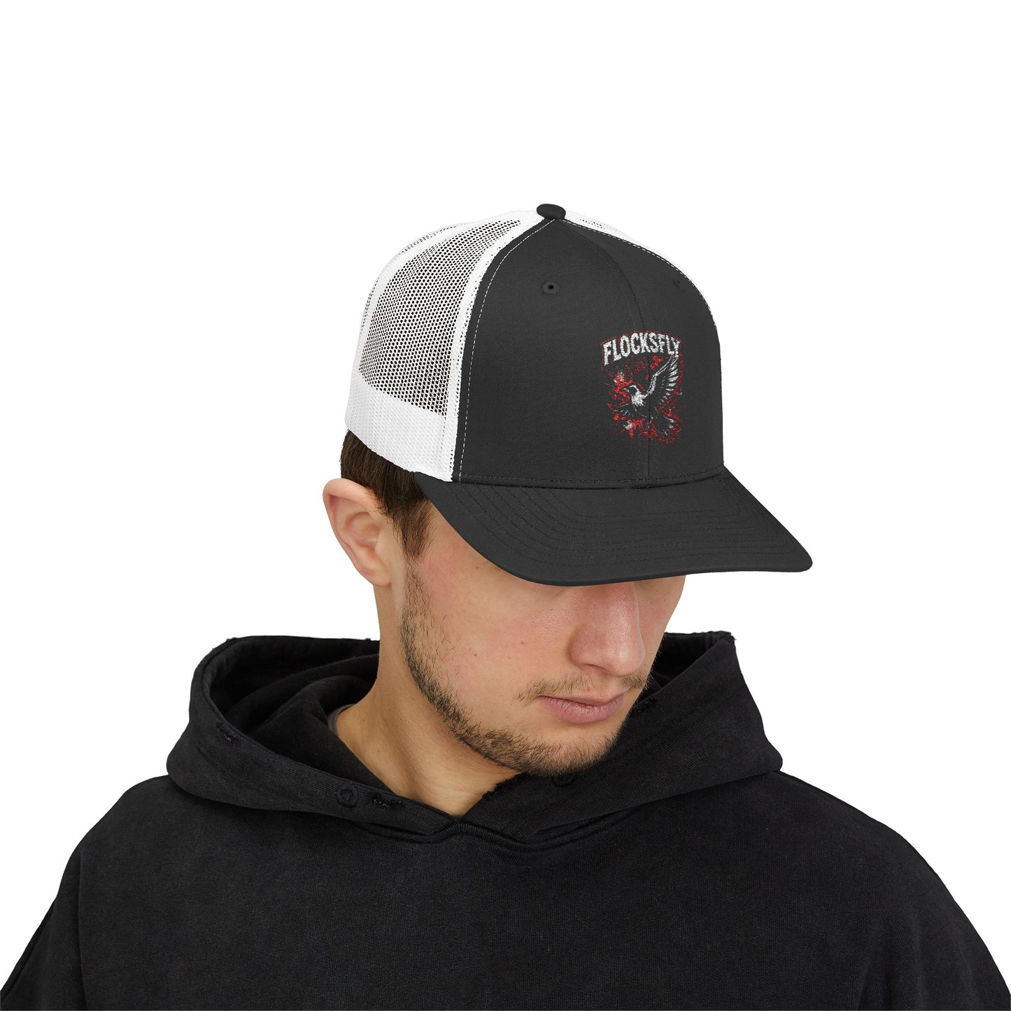 Edgy Flock Style Snapback Trucker Cap - Perfect for Casual Outings, Outdoor Adventures, Festivals, or Gift For Bird Lovers