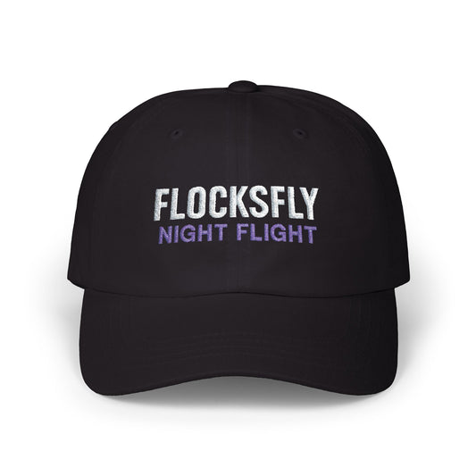 FLOCKSFLY Night Flight Dad Cap | Trendy Dad Hat, Everyday Casual Wear, Great Gift for Father's Day, Outdoor Activities, Gift for Him