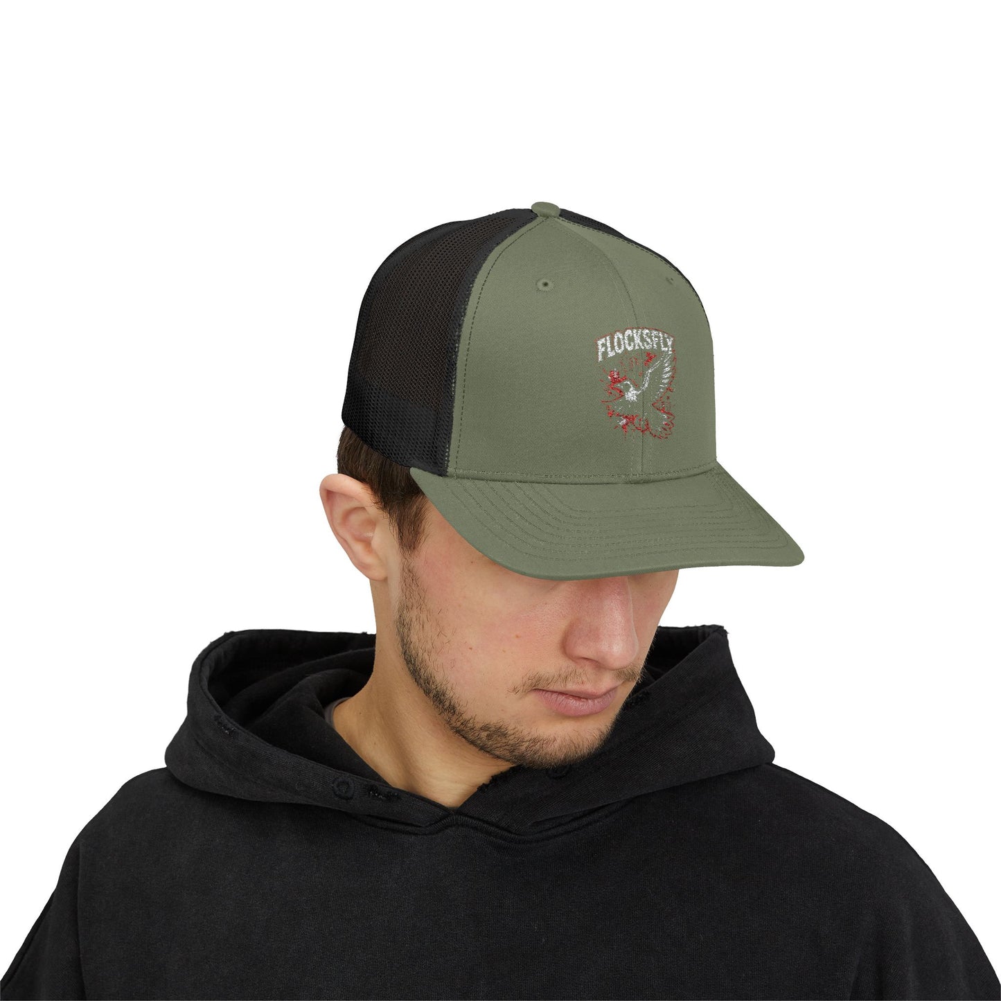 Edgy Flock Style Snapback Trucker Cap - Perfect for Casual Outings, Outdoor Adventures, Festivals, or Gift For Bird Lovers
