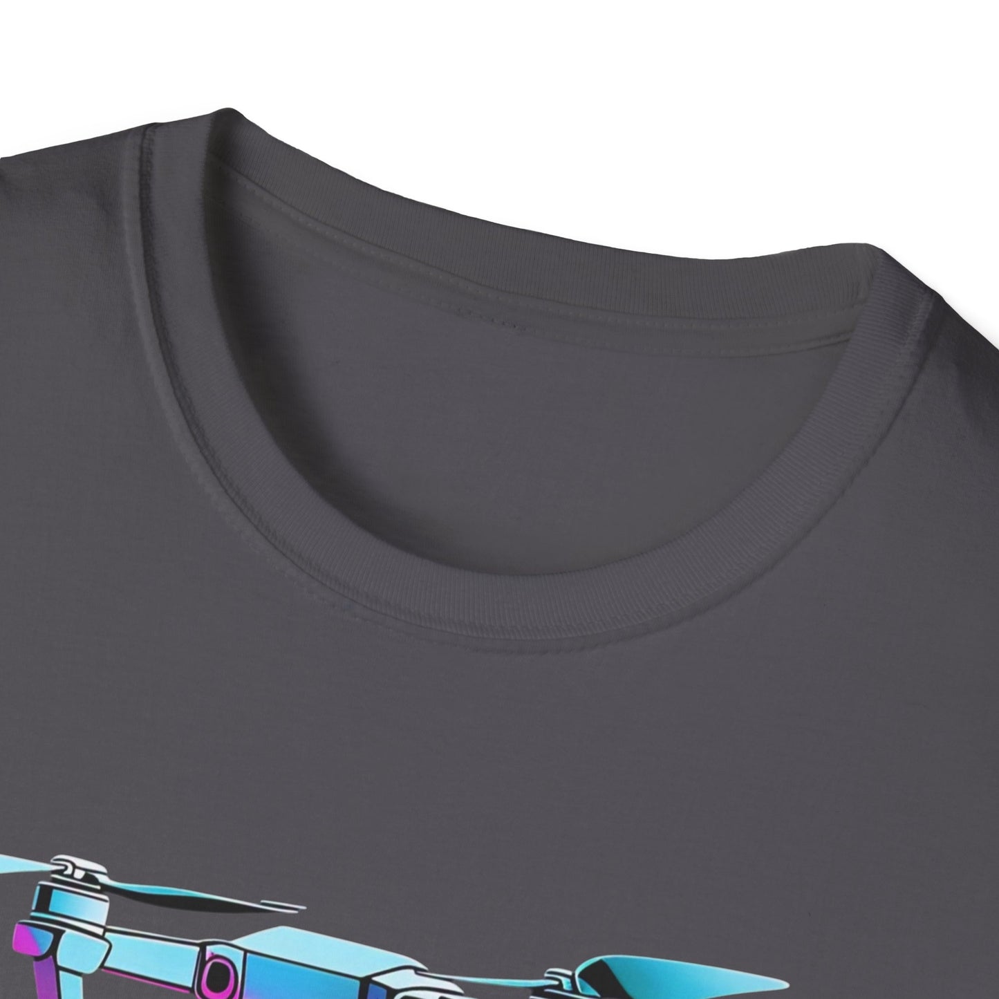 FL Cocksky Unisex Softstyle T-Shirt - Vibrant Drone Design